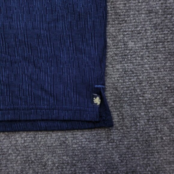 Nat Nast Luxury Originals Mens XL Blue Pattern Polo Rayon Blend Short Sleeve - Picture 13 of 16